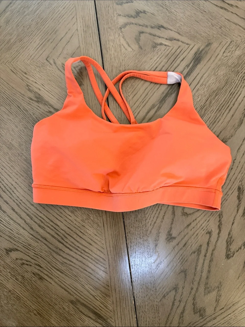 lululemon energy Strappy Sports Bra - Bright Orange